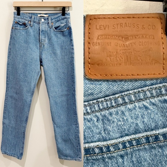 LEVI’S 501 Premium Wedgie Straight Jeans Size 25 - Picture 14 of 14